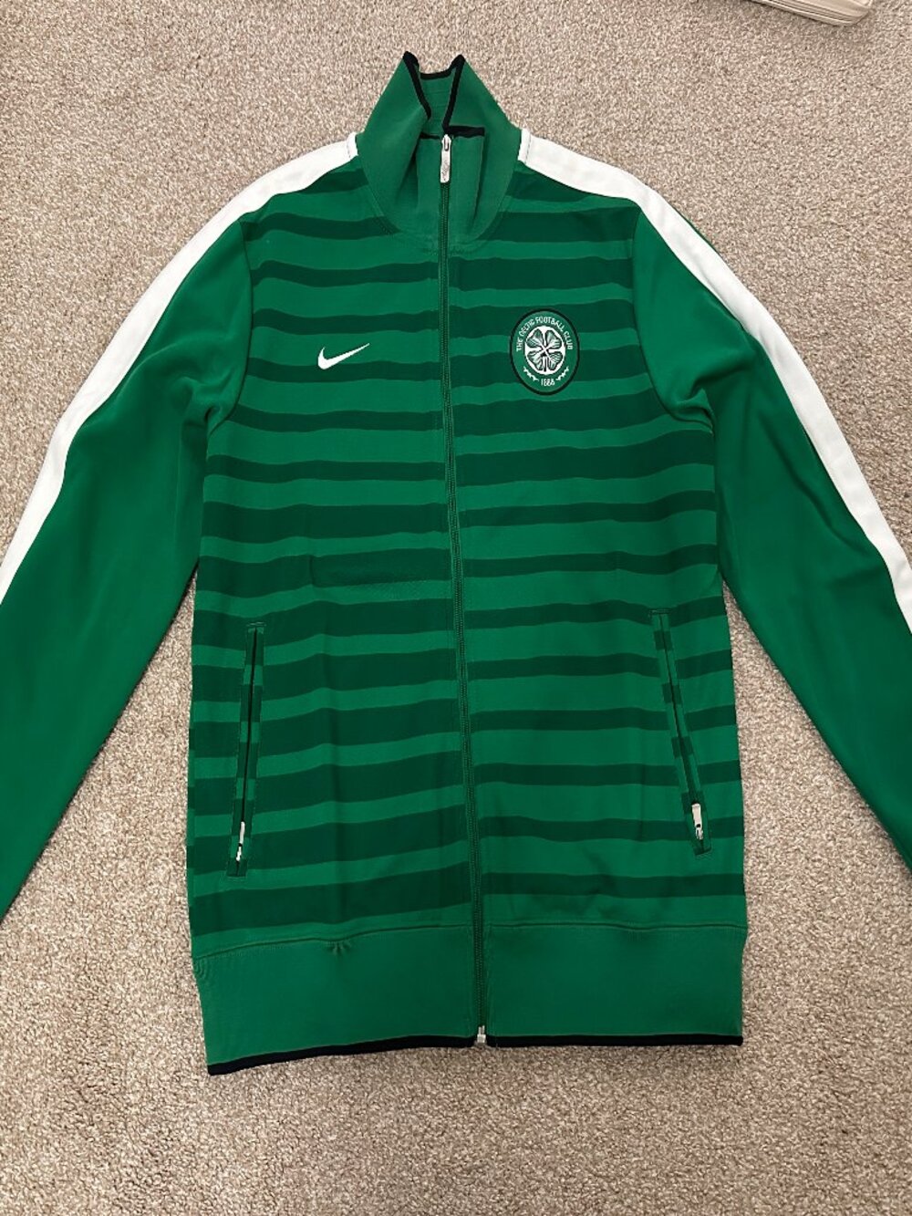 NIKE CELTIC FC N98 AUTHENTIC FOOTBALL SOCCER TRACK JACKET 419924-378 MENS LARGE